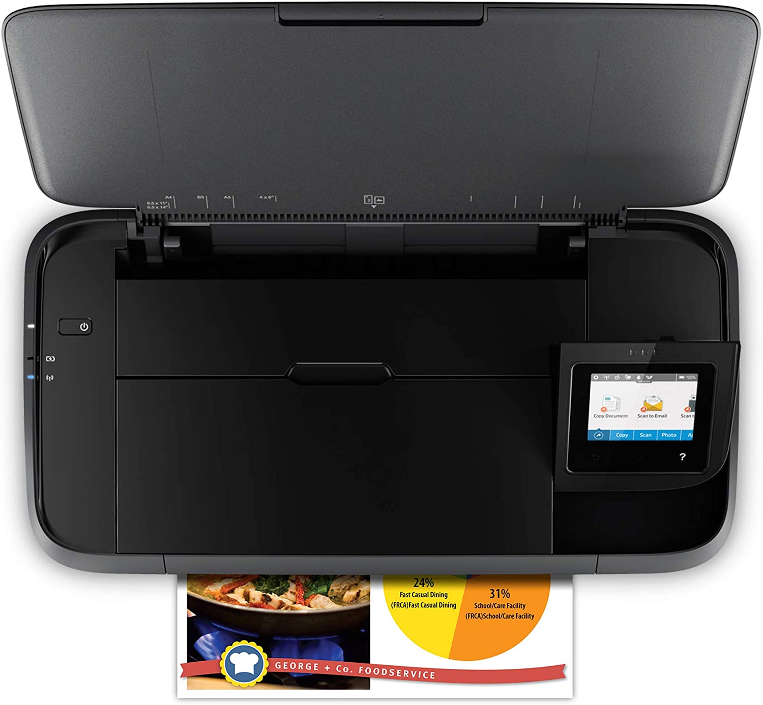HP OfficeJet 250 All-in-One Portable Printer with Wireless & Mobile Printing, Works with Alexa (CZ992A) Black - Image 10